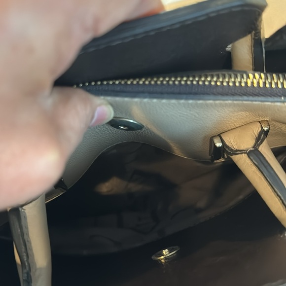 FURLA large tote, two gorgeous tone color, top handle or Crossbody 15x12x6” - Picture 12 of 13